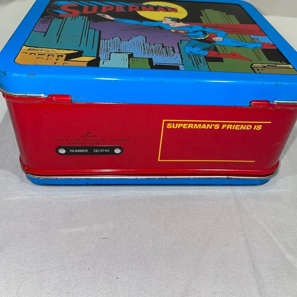 Hallmark 1998 DC Comics Superman Metal Lunch Box Numbered Edition QHM8803